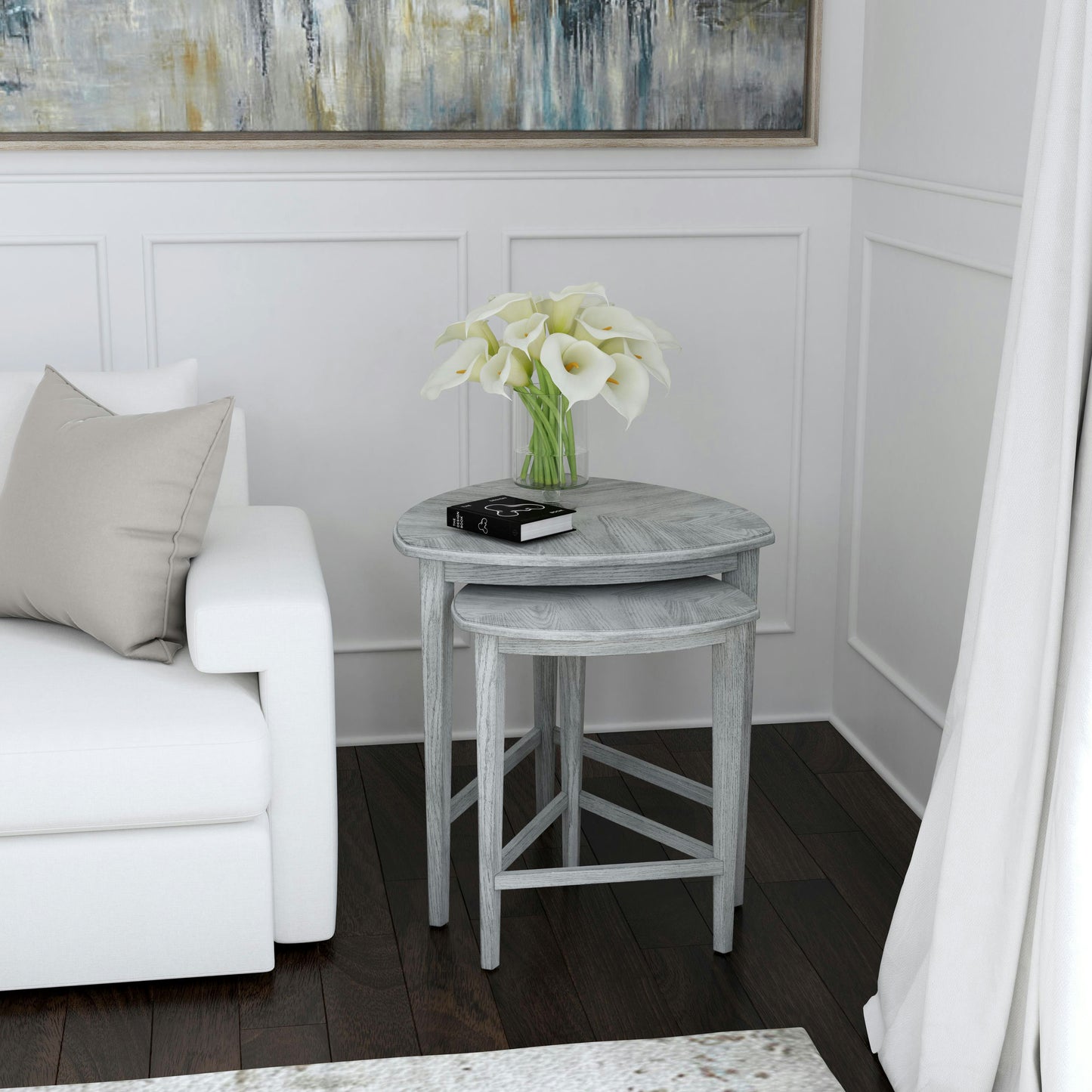 Butler Specialty Company, Finnegan Triangle Nesting Tables, Gray