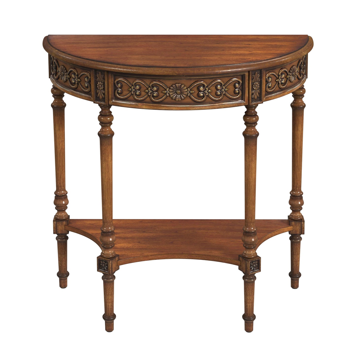 Butler Specialty Company, Danelle Demilune Console Table, Antique Cherry, Brown