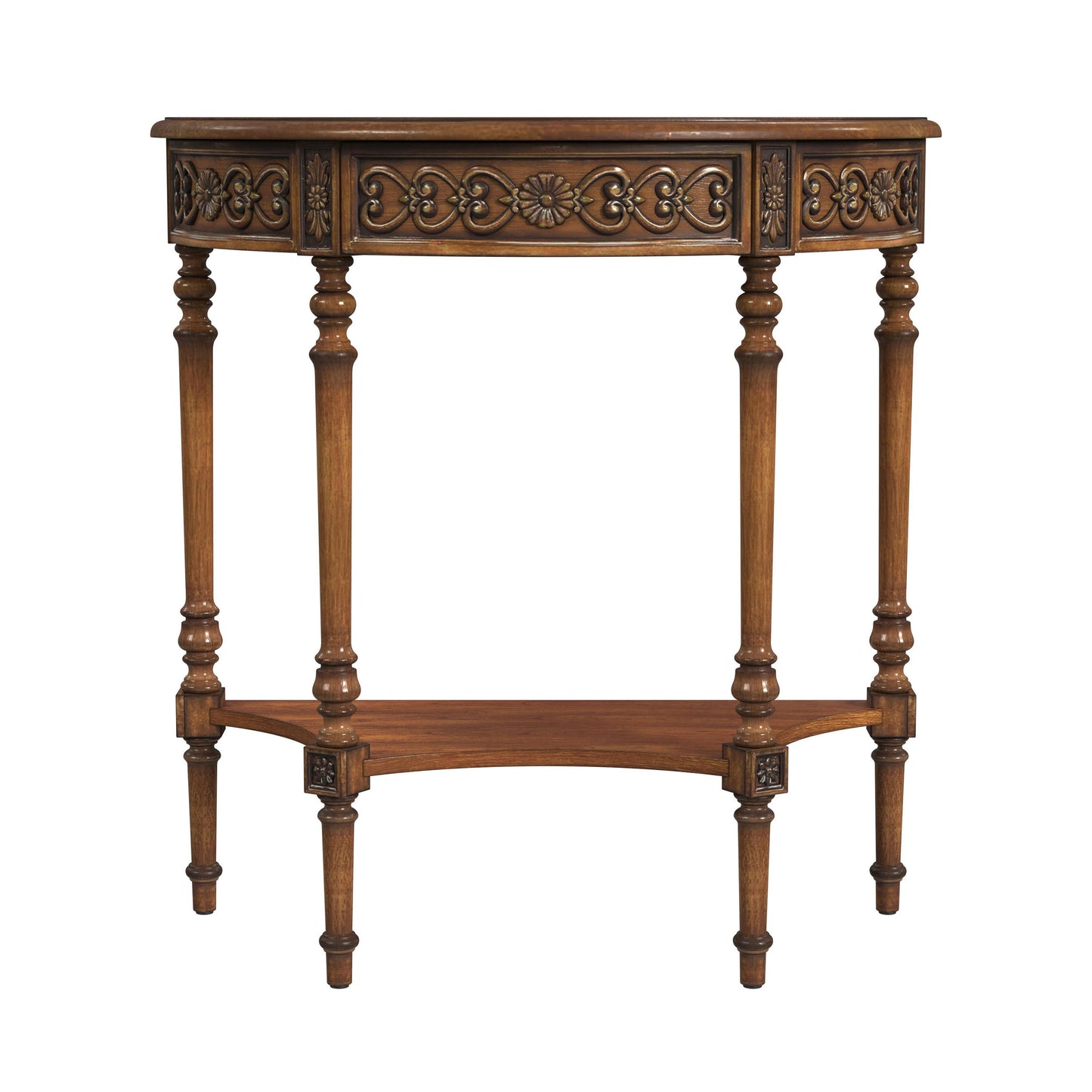 Butler Specialty Company, Danelle Demilune Console Table, Antique Cherry, Brown