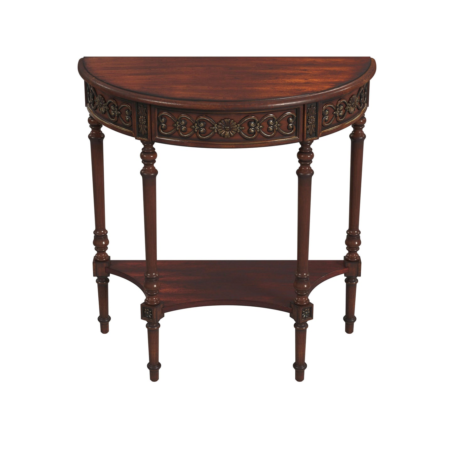 Butler Specialty Company, Danelle Demilune 30" Console Table, Brown