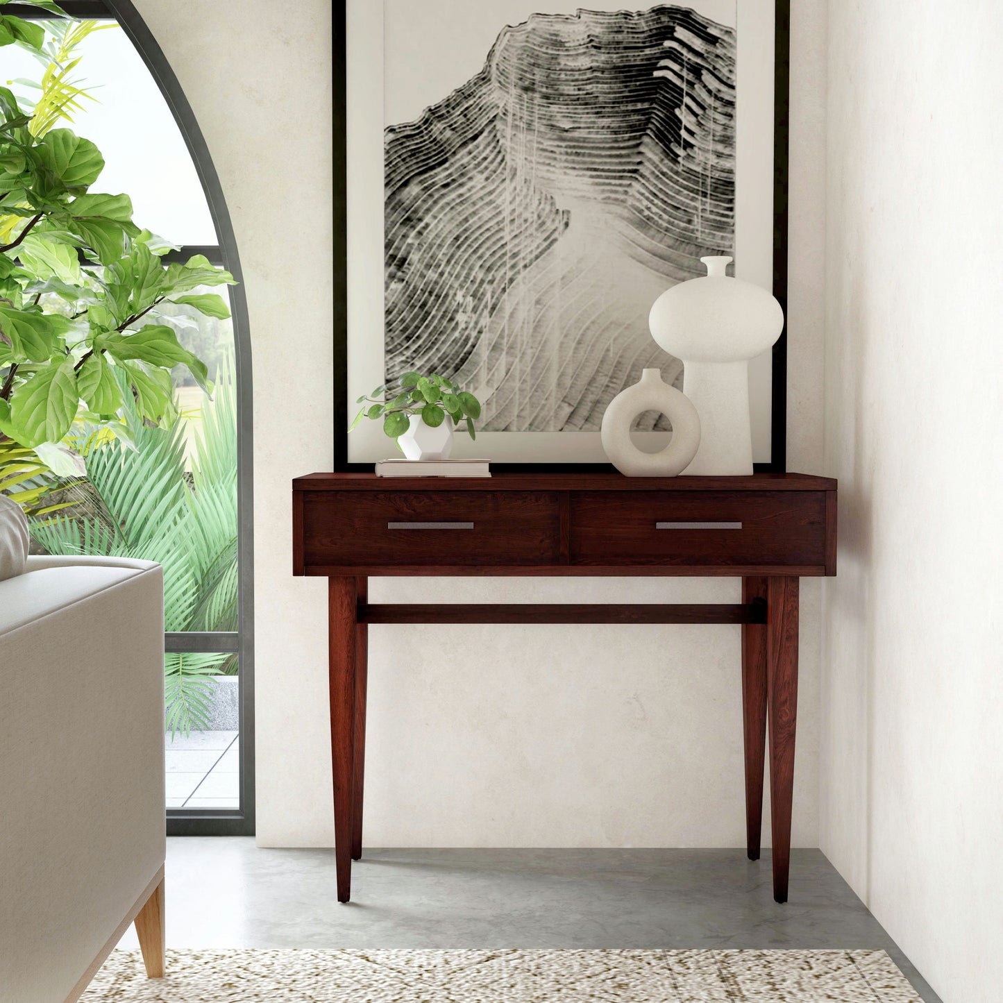 Butler Specialty Company, Lavery 40" Console Table with Storage, Dark Brown