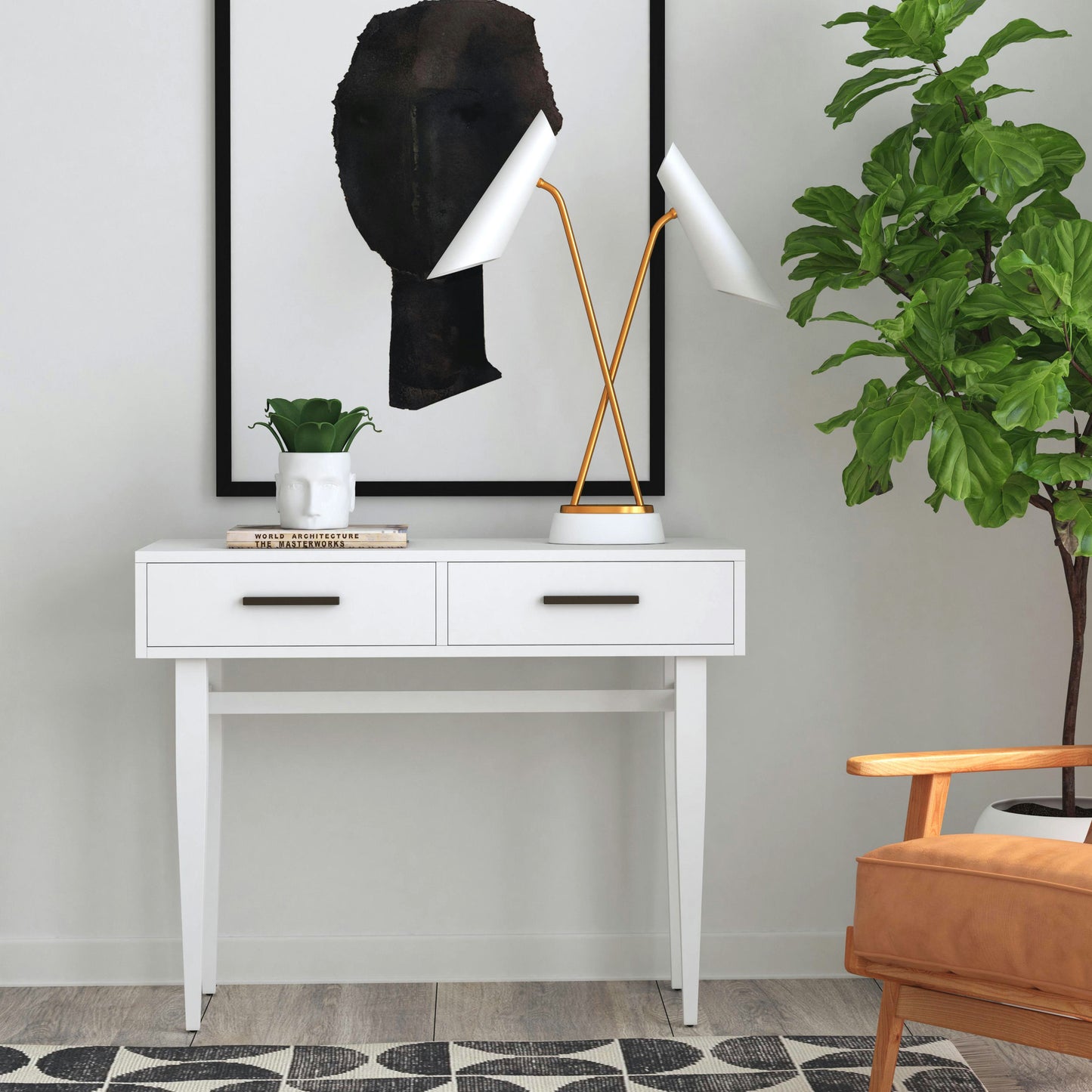 Butler Specialty Company, Lavery Console Table with Storage, White