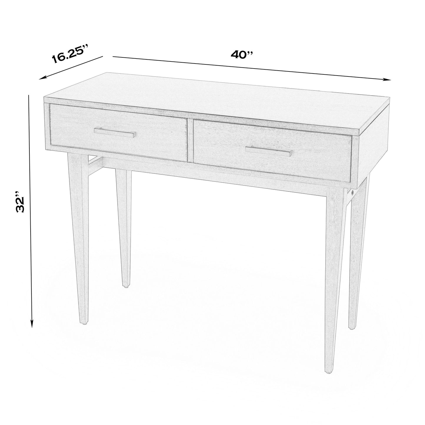 Butler Specialty Company, Lavery Console Table with Storage, White