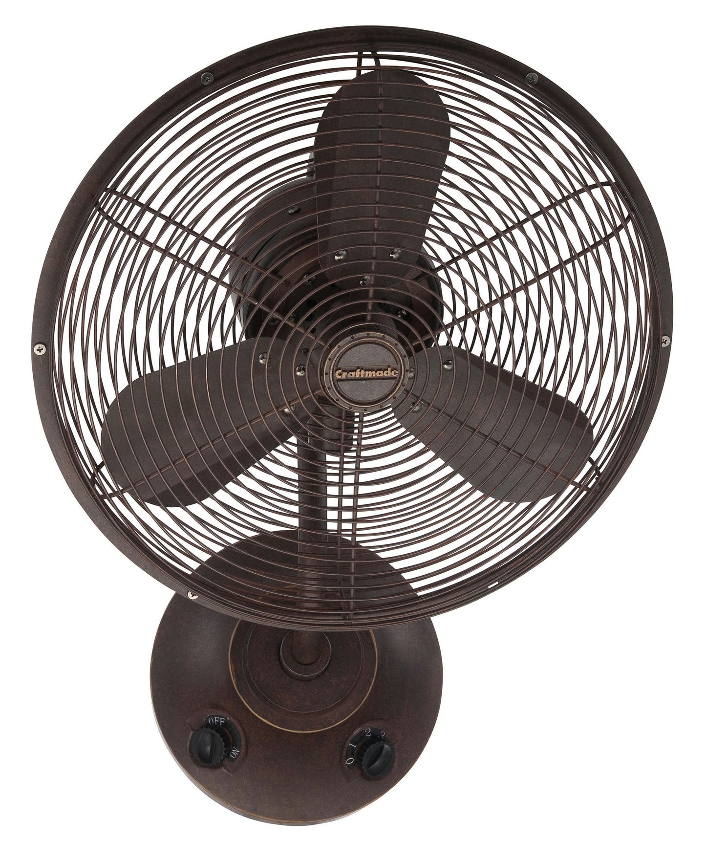 14" Bellows I Ceiling Fan in Aged Bronze Textured