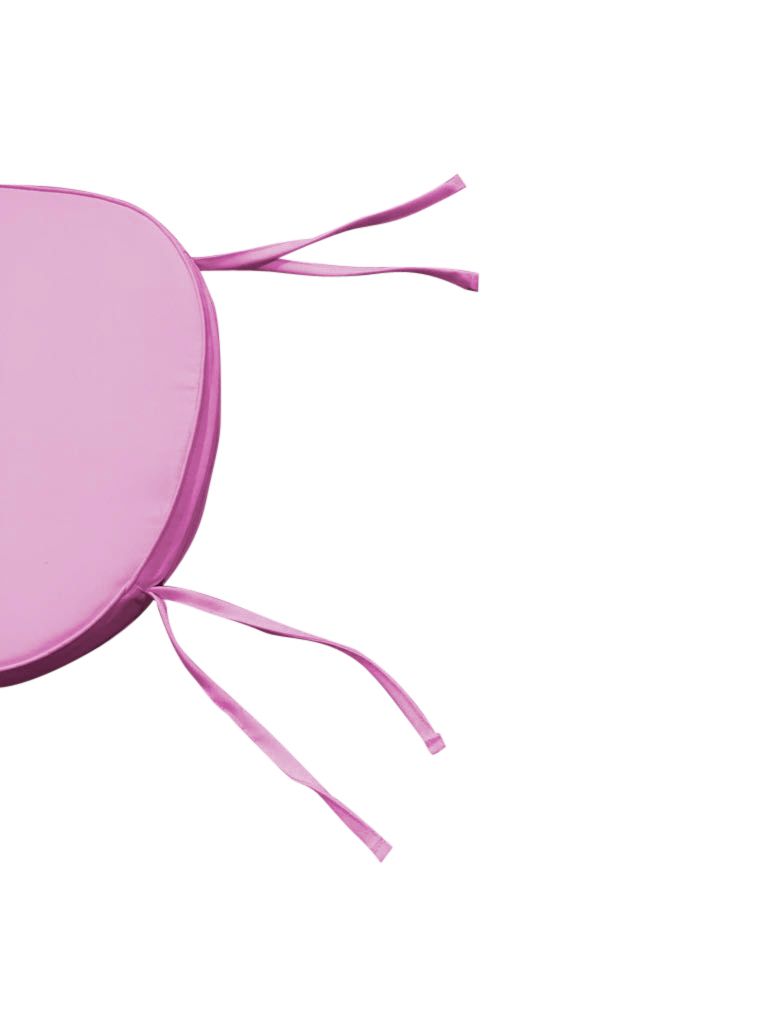 LeisureMod Modern Pink Dining Chair Cushion Pads