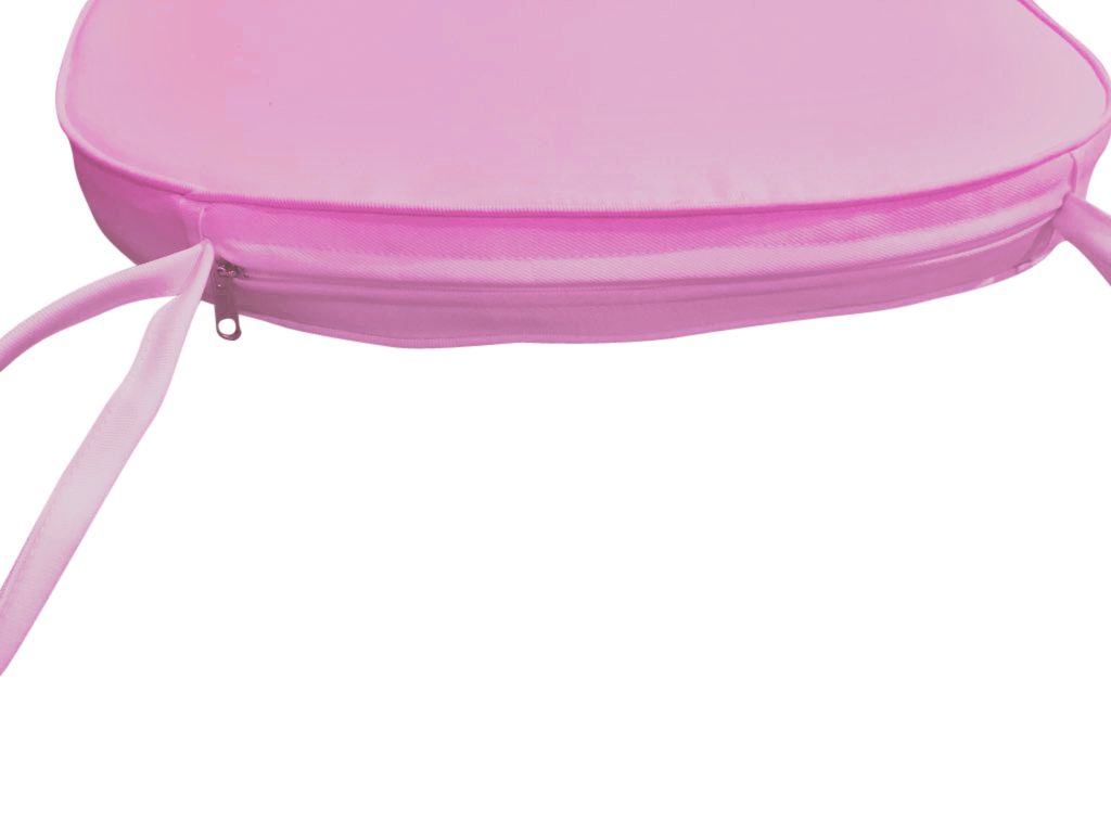 LeisureMod Modern Pink Dining Chair Cushion Pads