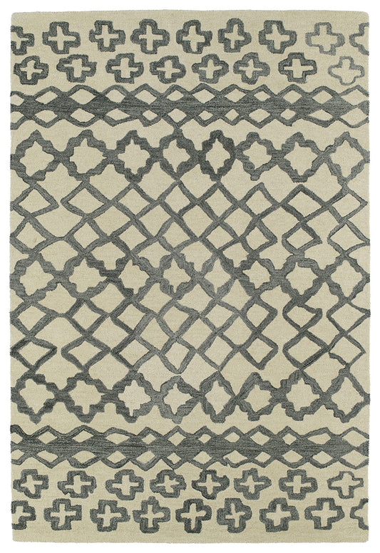 Kaleen Casablanca Collection Light Grey Area Rug 8' x 11'