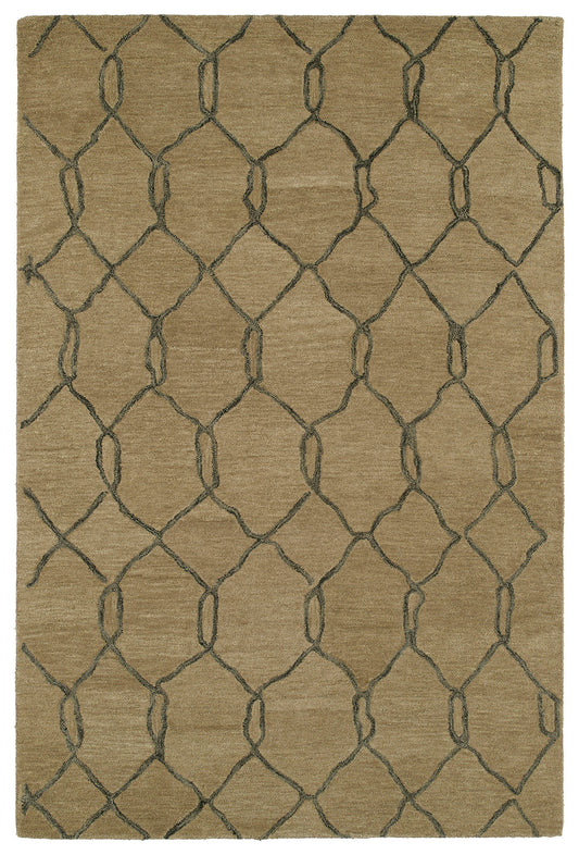 Kaleen Casablanca Collection Light Lightbrown Area Rug 5' x 8'