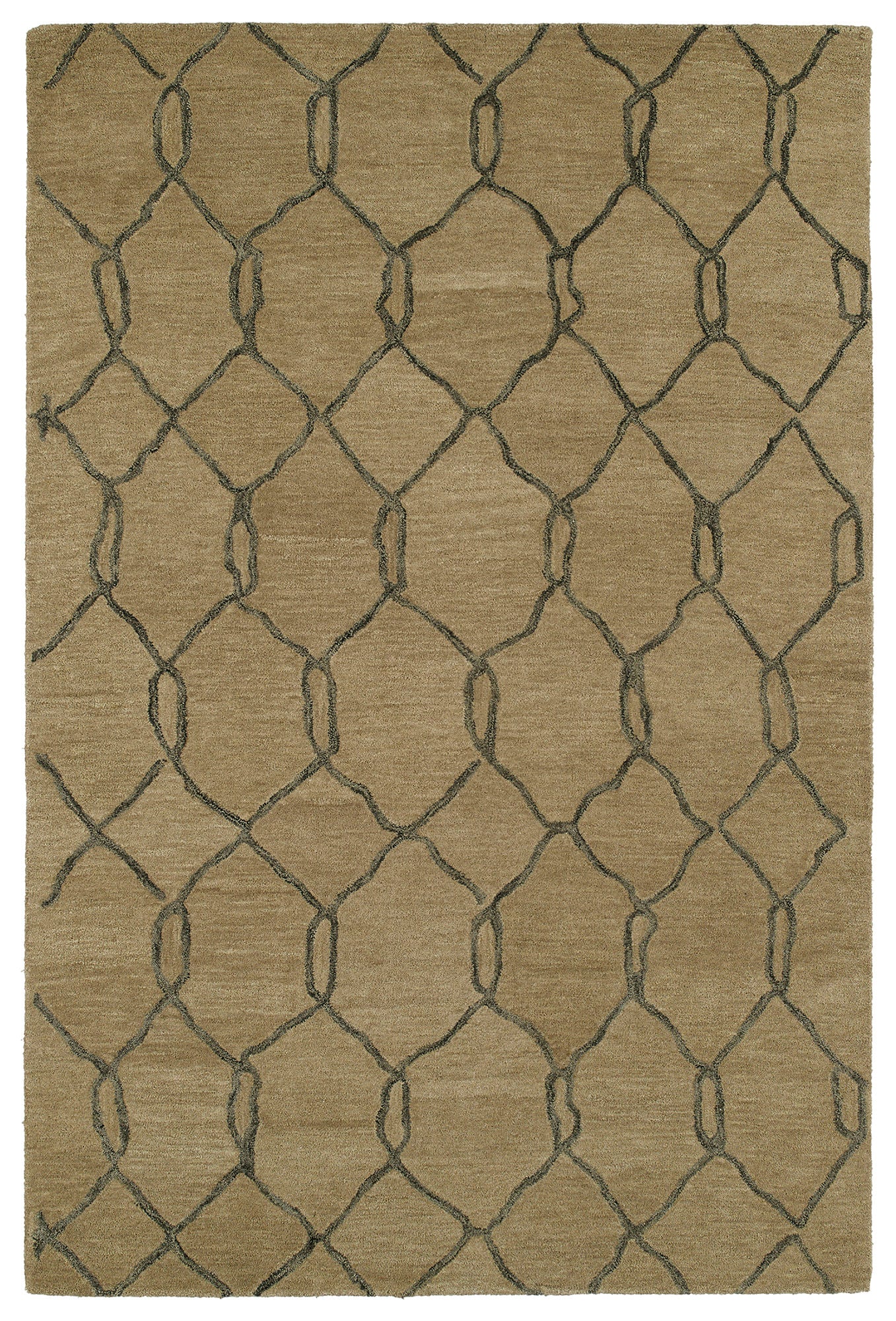 Kaleen Casablanca Collection Light Lightbrown Area Rug 9'6" x 13'6"