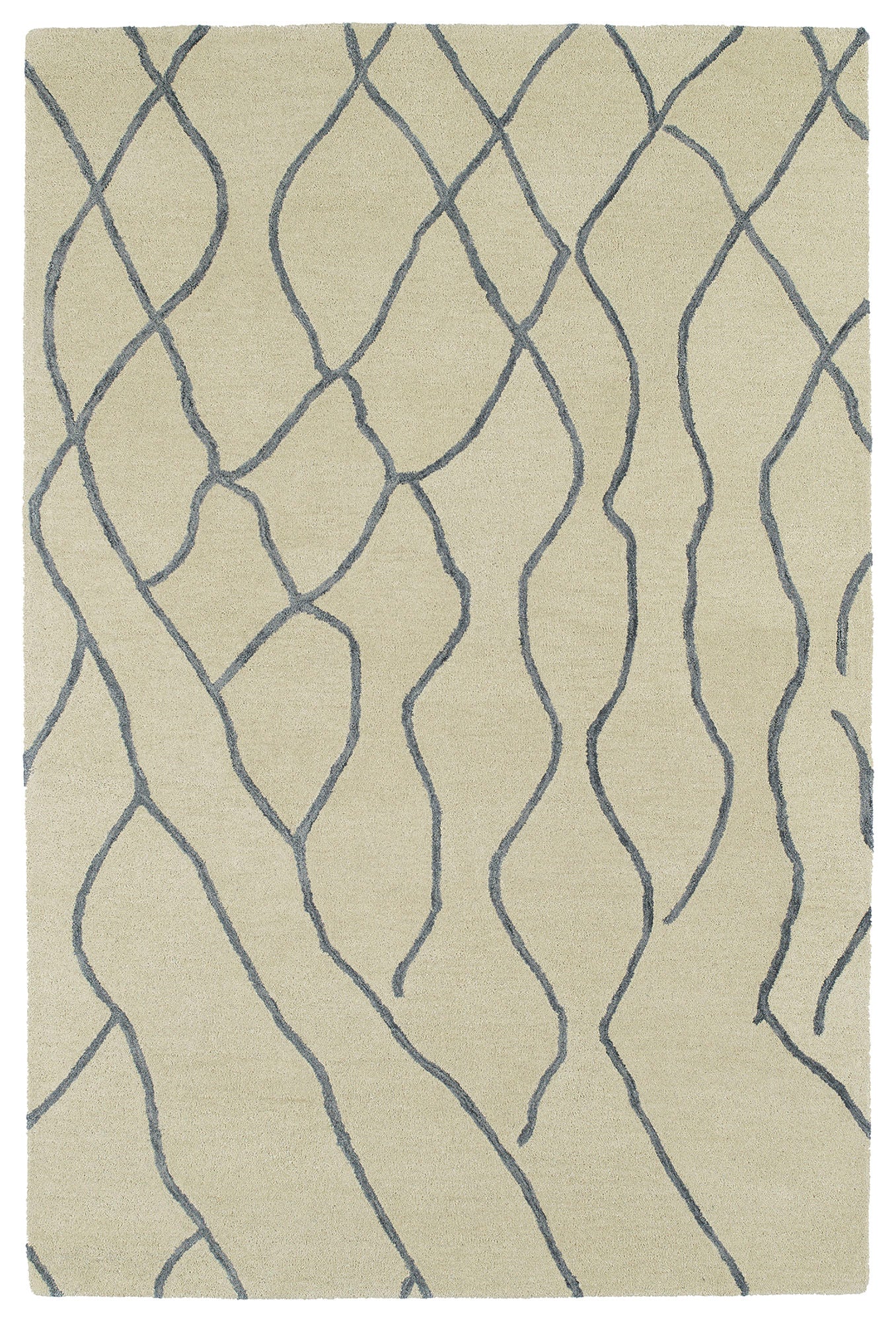 Kaleen Casablanca Collection Light Ivory Throw Rug 2' x 3'