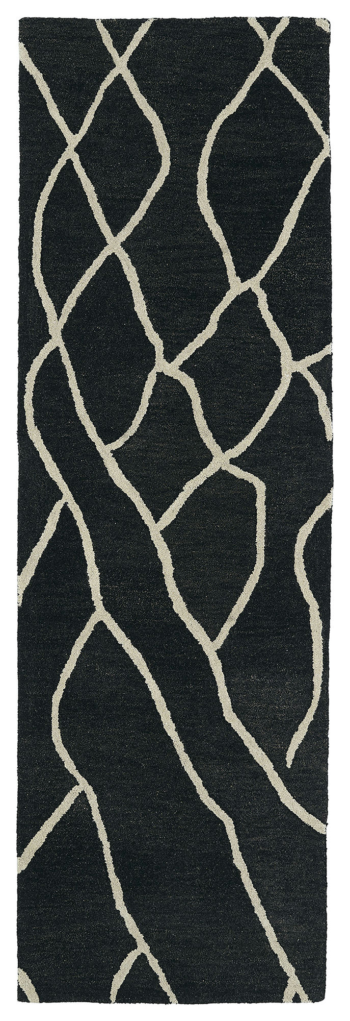 Kaleen Casablanca Collection Dark Charcoal Runner 3' x 10'