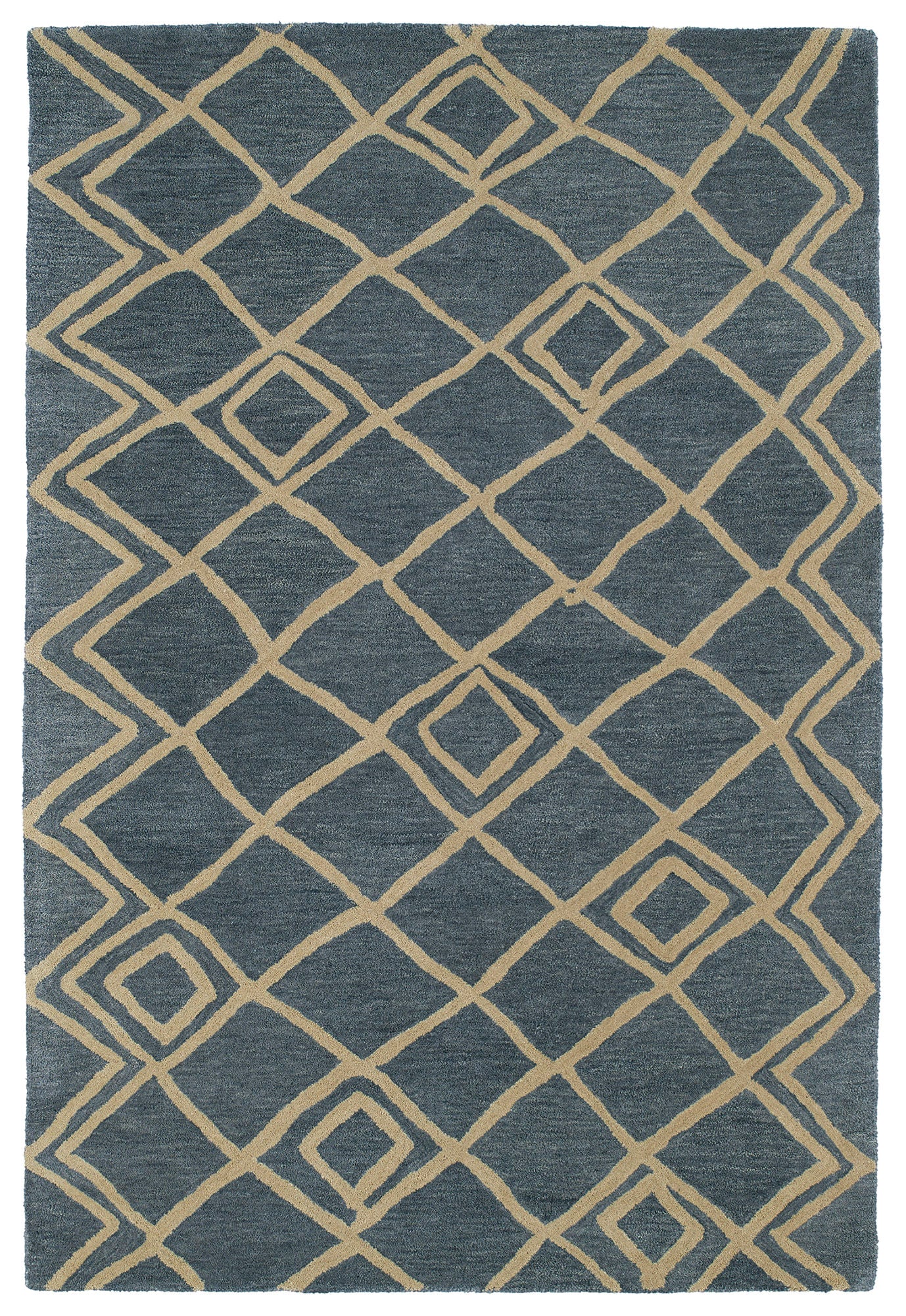 Kaleen Casablanca Collection Dark Blue Runner 2'6" x 8'