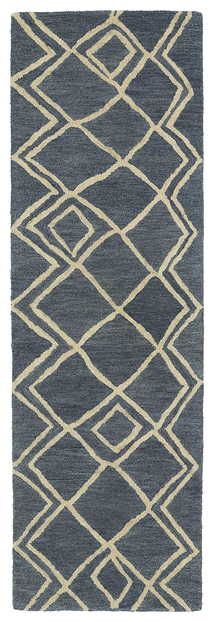 Kaleen Casablanca Collection Dark Blue Runner 2'6" x 8'