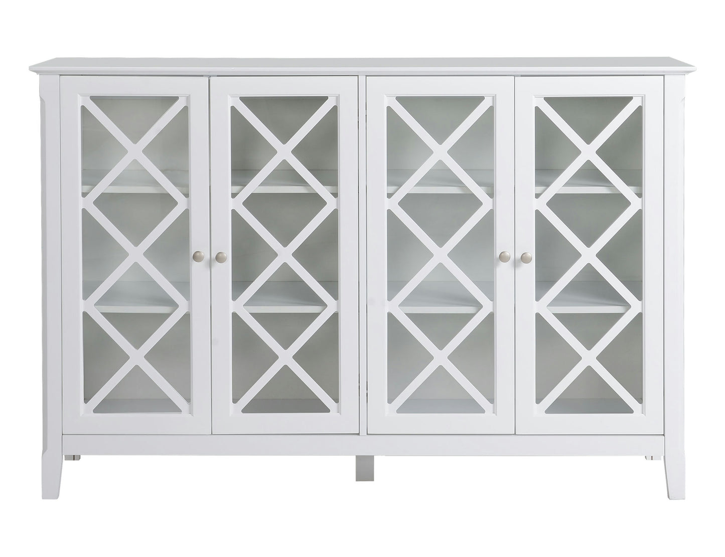 Savannah White Accent Cabinet With Four Doors