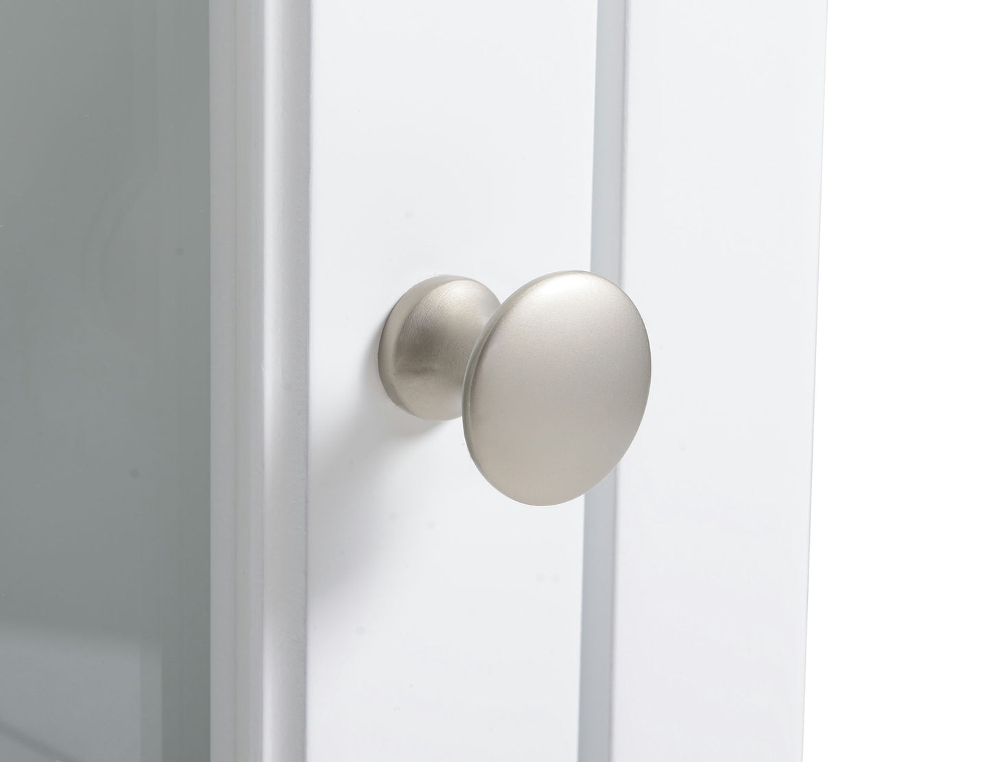 Savannah White Accent Side Table With Cabinet