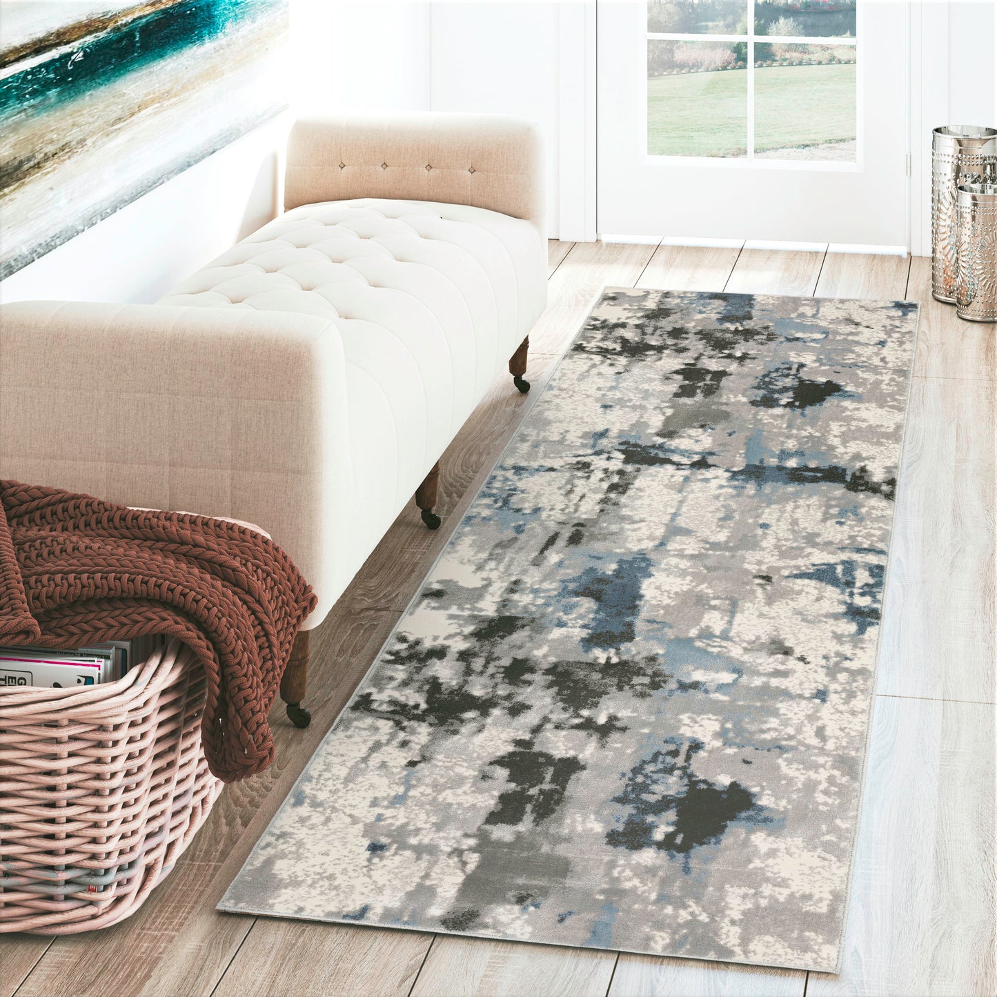 Cascina CC2 Multi 2'3" x 7'5" Runner Rug