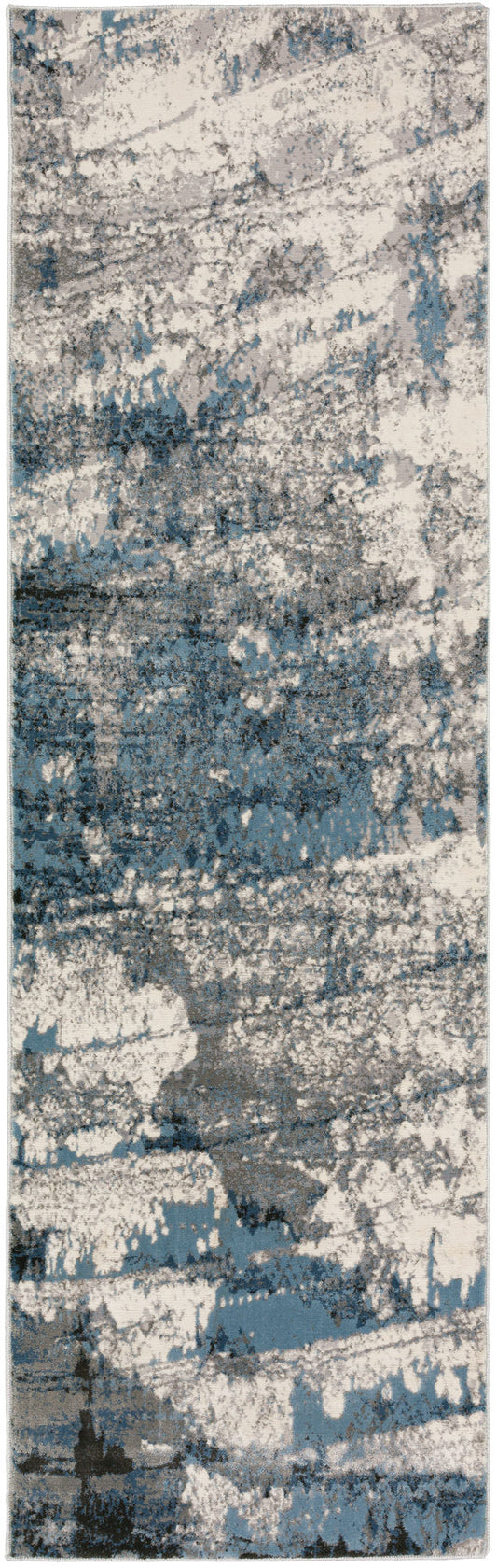 Cascina CC6 Indigo 2'3" x 7'5" Runner Rug