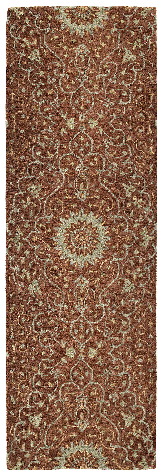 Kaleen Chancellor Collection Dark Brick Throw Rug 2' x 3'