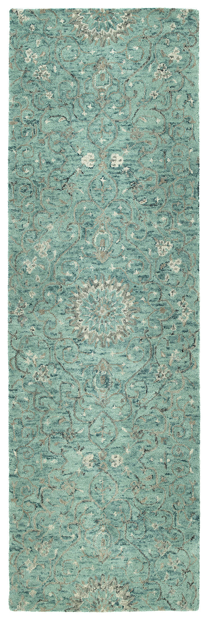 Kaleen Chancellor Collection Dark Turquoise Throw Rug 2' x 3'