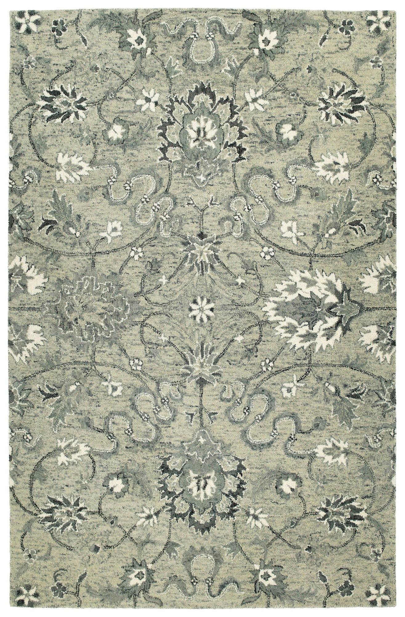 Kaleen Chancellor Collection Gray HeatherGray Runner 2'6" x 8'
