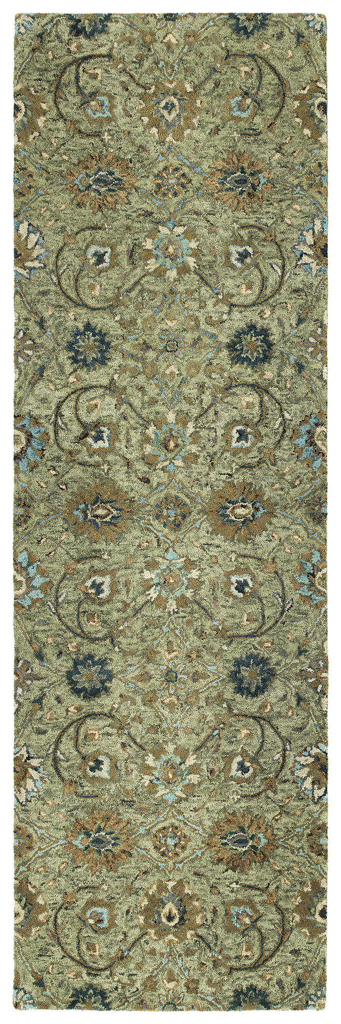Kaleen Chancellor Collection Dark Sage  Throw Rug 2' x 3'
