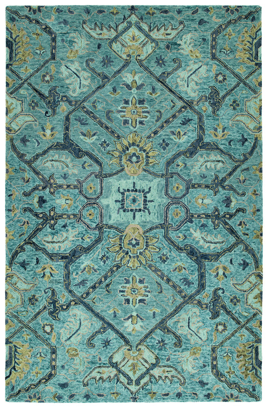 Kaleen Chancellor Collection Bright Blue Area Rug 5' x 7'9"