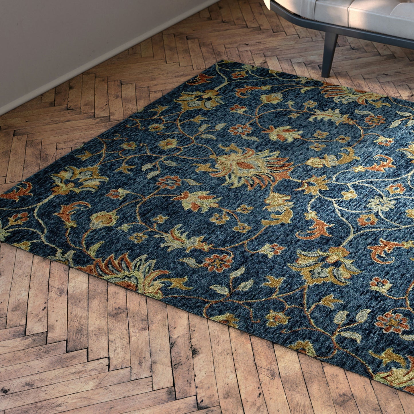 Kaleen Chancellor Collection Denim Brick Runner 2'6" x 8'