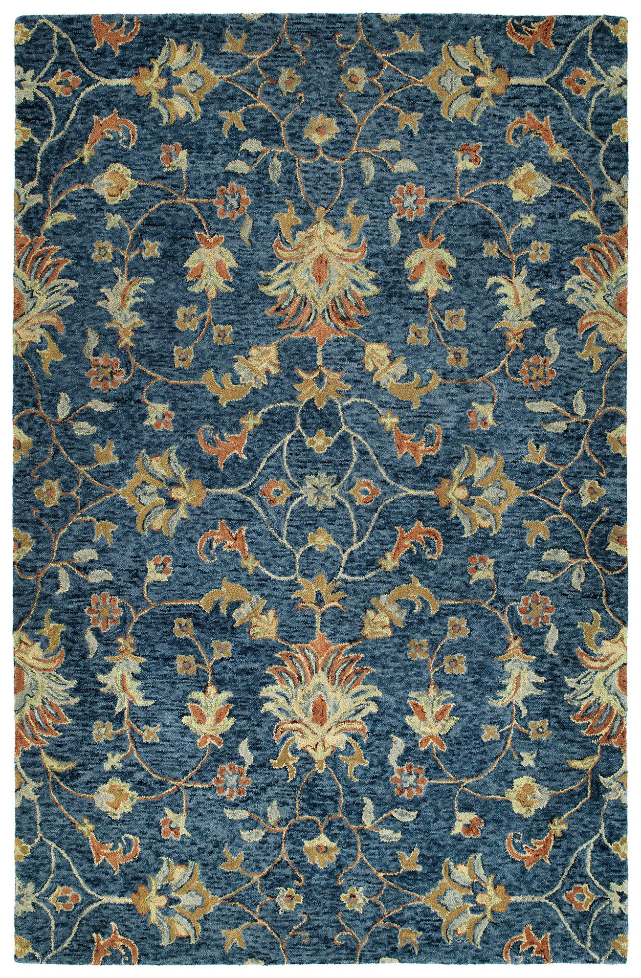 Kaleen Chancellor Collection Denim Brick Throw Rug 2' x 3'