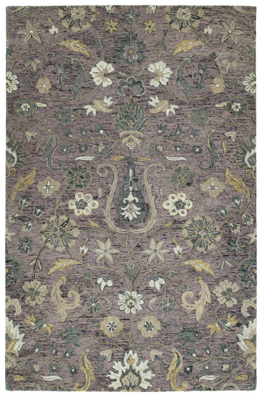Kaleen Chancellor Collection Dark Lilac Area Rug 4' x 6'