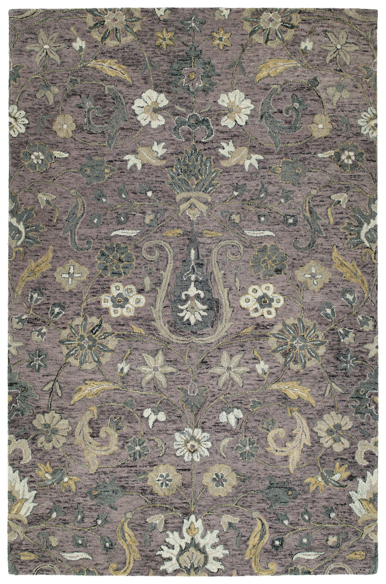 Kaleen Chancellor Collection Dark Lilac Throw Rug 2' x 3'