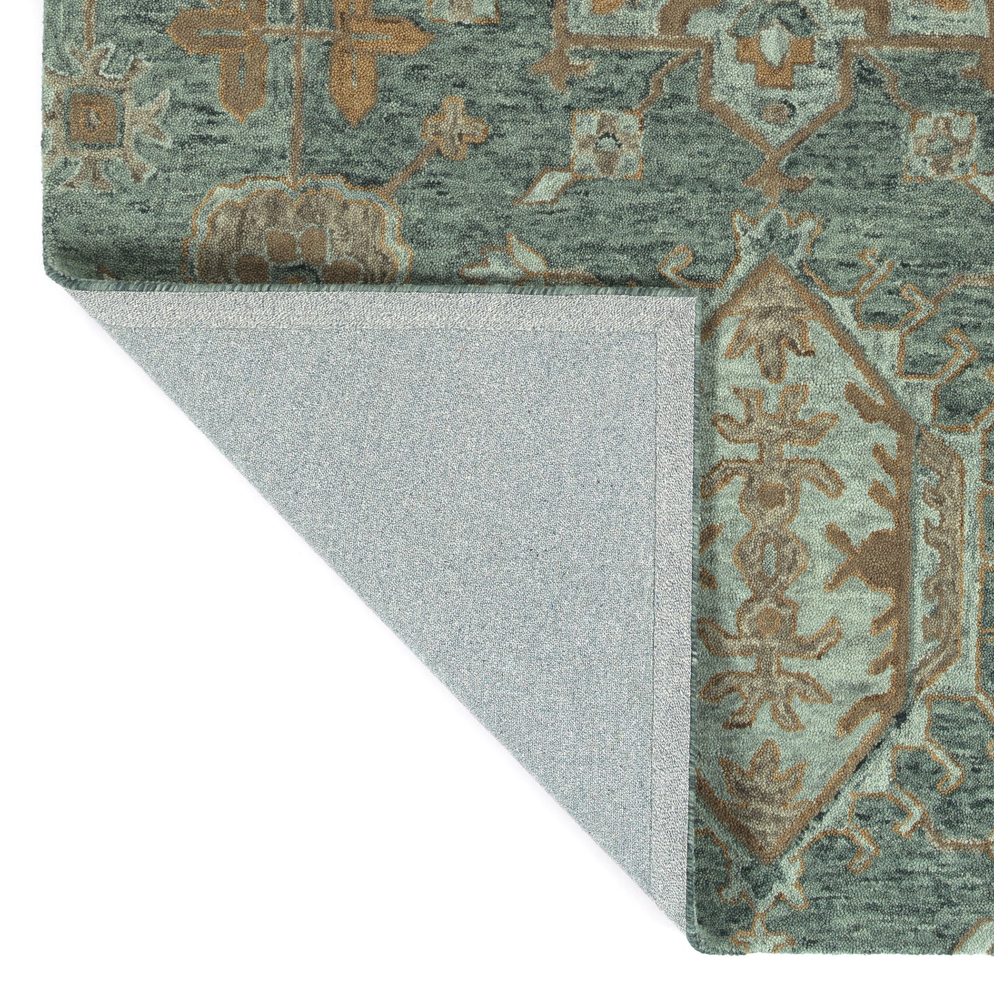Kaleen Chancellor Collection Dark Pewter Green Runner 2'6" x 8'