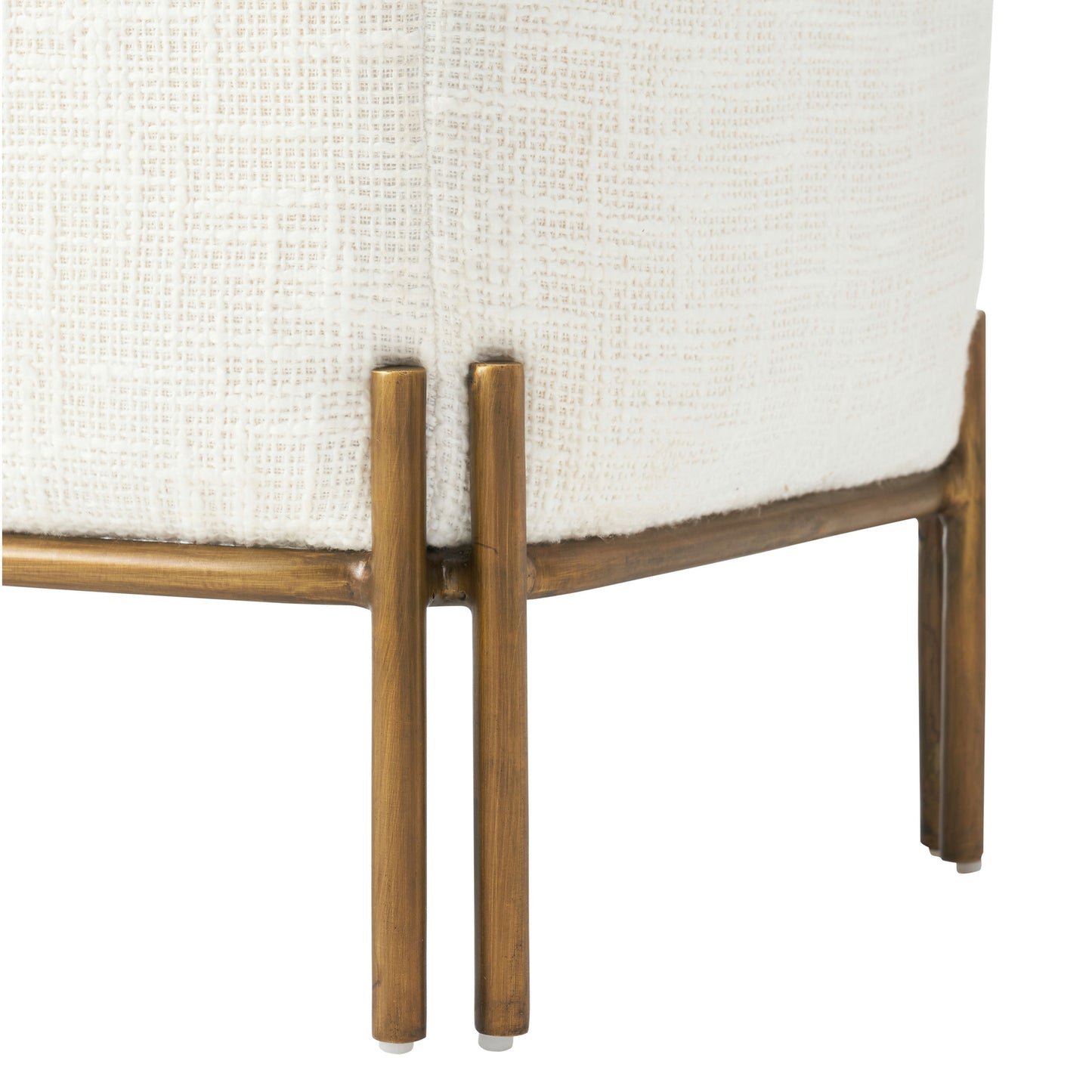Sakura Antique Brass Iron Rectangular Bench