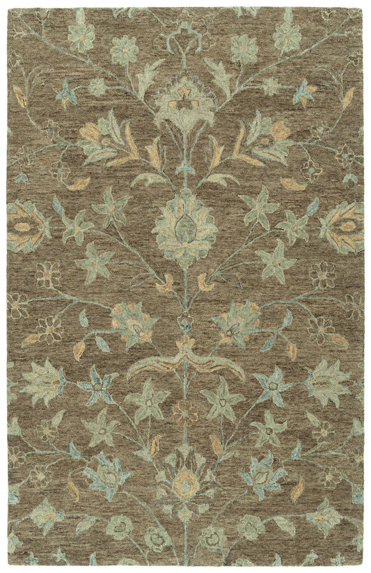 Kaleen Chancellor Collection Dark Lightbrown Area Rug 4' x 6'