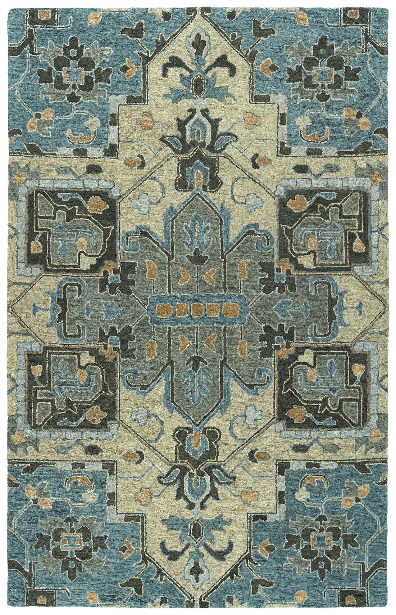Kaleen Chancellor Collection Light Blue Runner 2'6" x 8'
