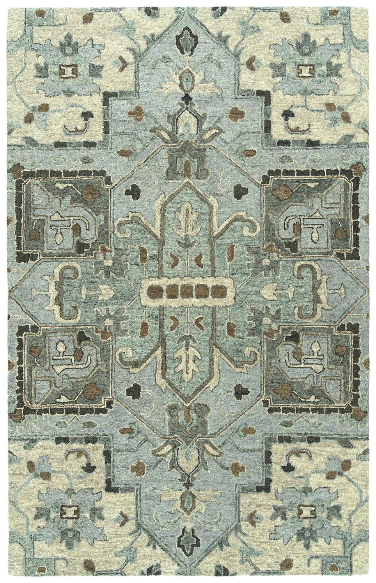 Kaleen Chancellor Collection Light Spa Area Rug 5' x 7'9"