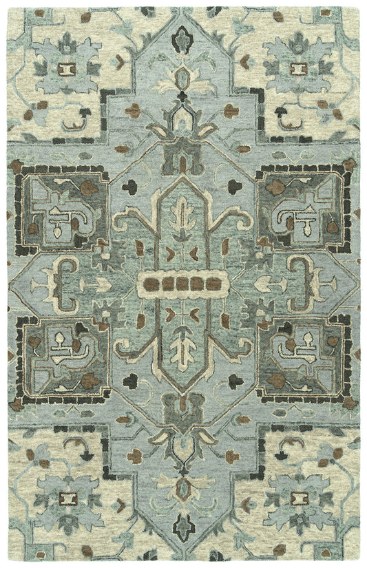 Kaleen Chancellor Collection Light Spa Area Rug 5' x 7'9"