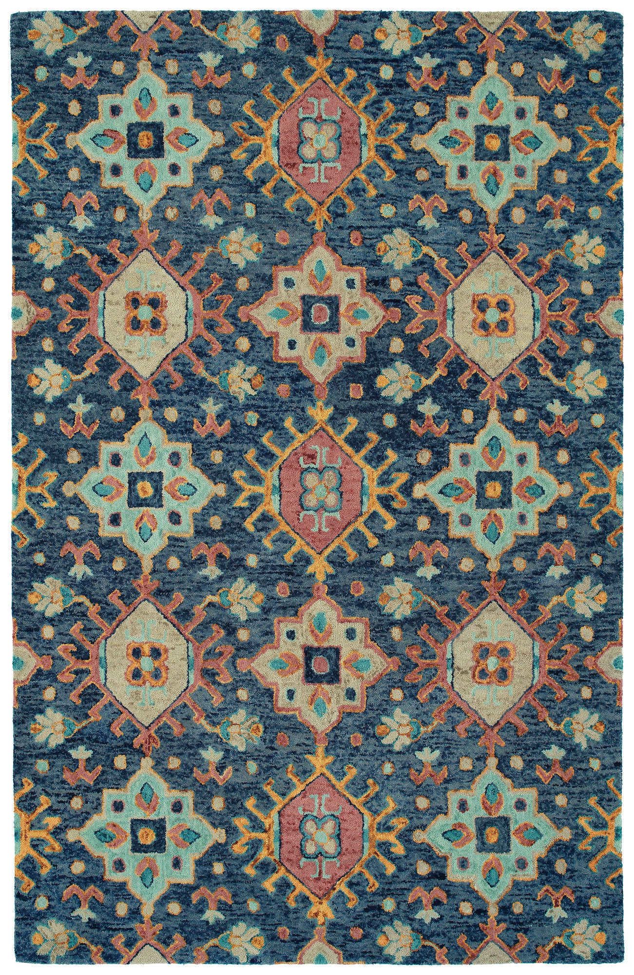 Kaleen Chancellor Collection Dark Navy Runner 2'6" x 8'