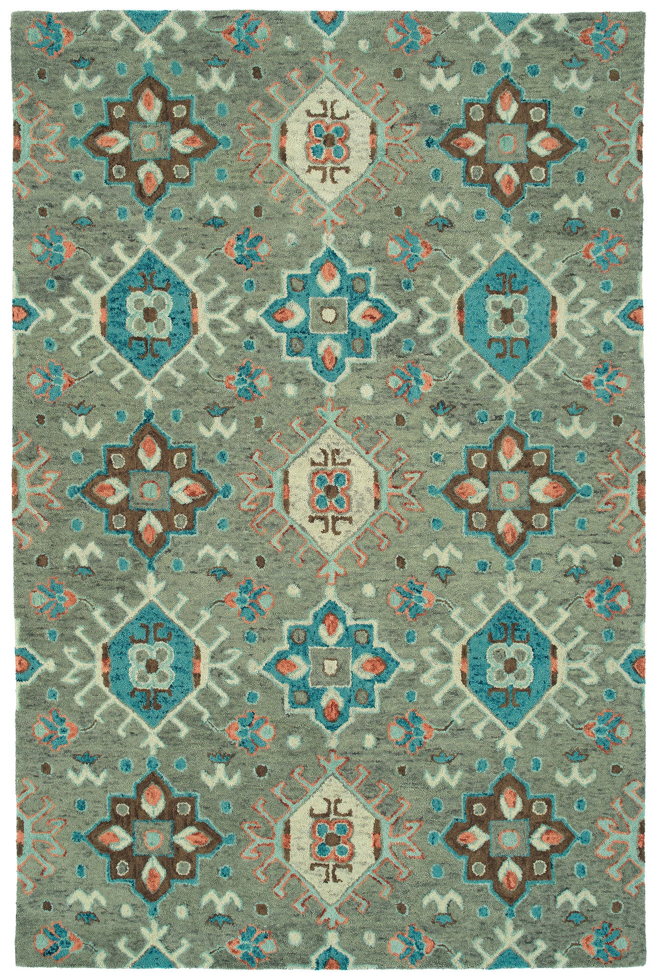 Kaleen Chancellor Collection Gray Sage Runner 2'6" x 8'