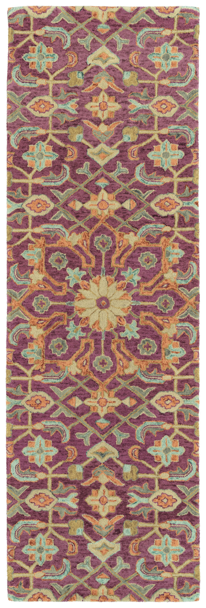 Kaleen Chancellor Collection Dark Plum Throw Rug 2' x 3'
