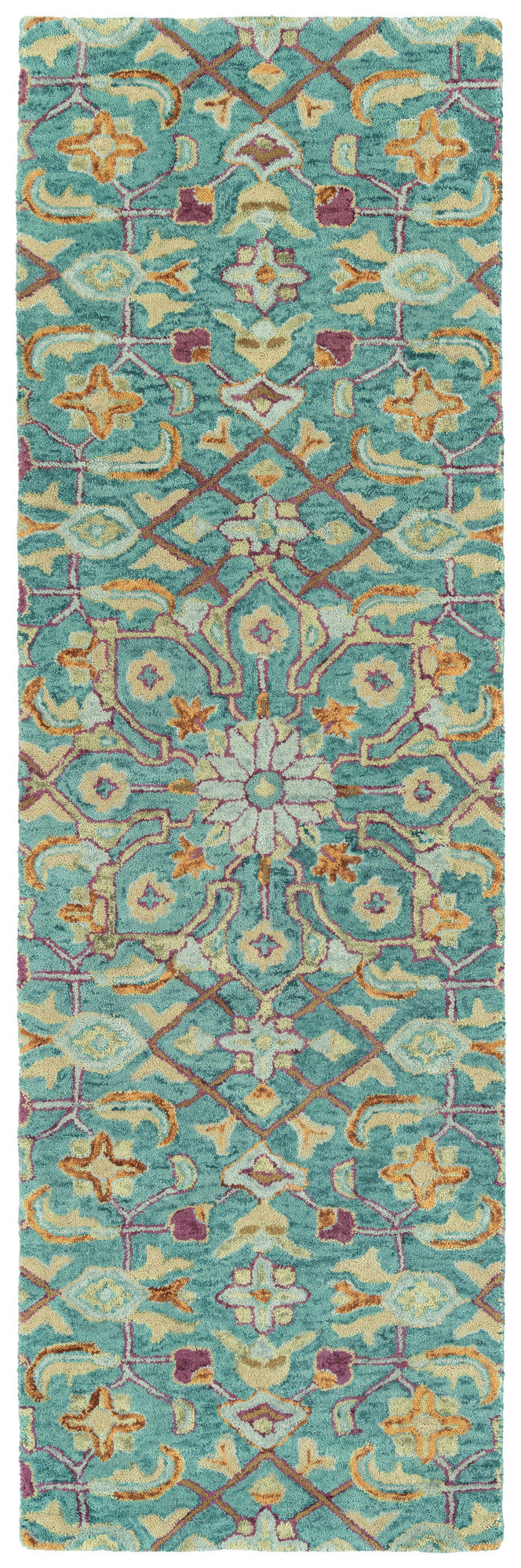 Kaleen Chancellor Collection Dark Teal Throw Rug 2' x 3'