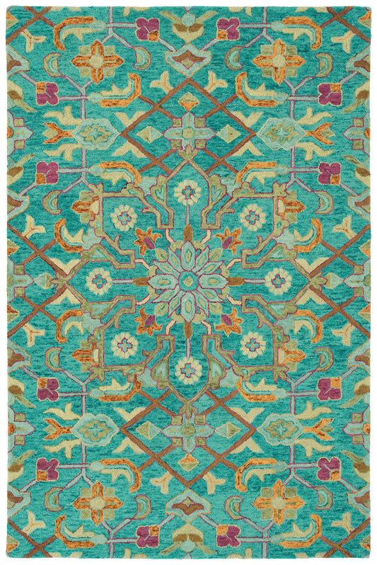 Kaleen Chancellor Collection Dark Teal Area Rug 9' x 12'