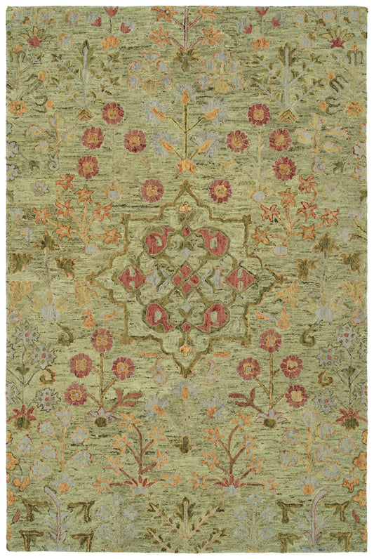 Kaleen Chancellor Collection Light Sage  Area Rug 4' x 6'