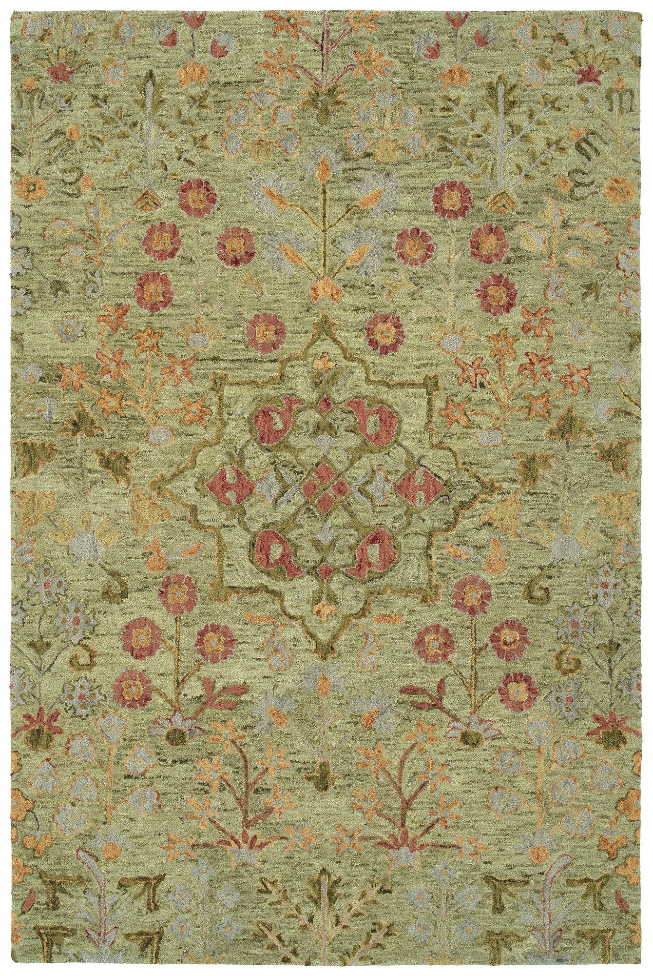 Kaleen Chancellor Collection Light Sage  Runner 2'6" x 8'