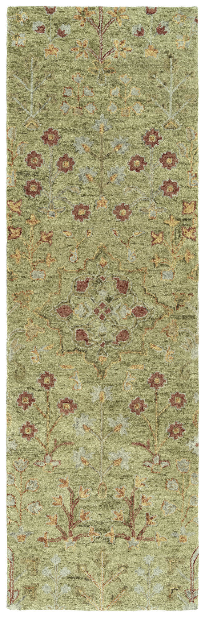 Kaleen Chancellor Collection Light Sage  Runner 2'6" x 8'