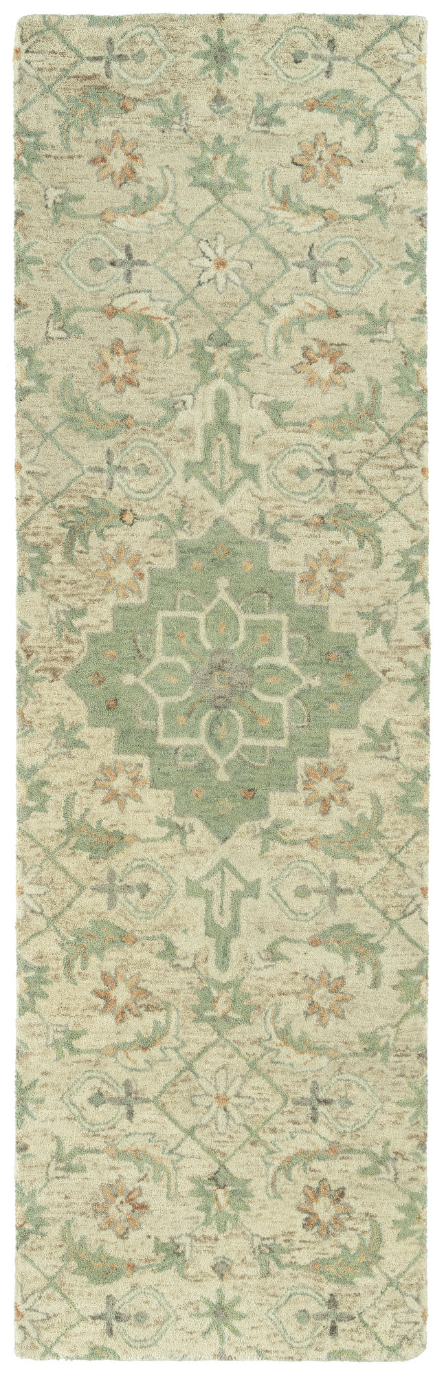 Kaleen Chancellor Collection Sand Sage Throw Rug 2' x 3'