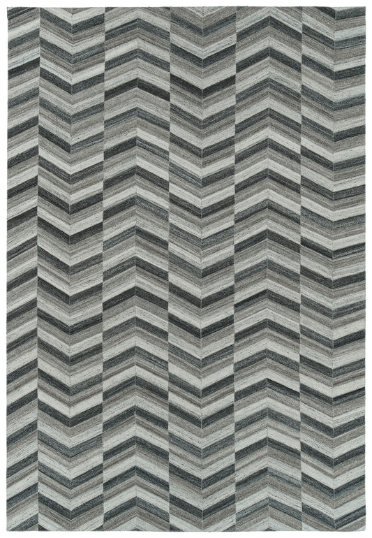 Kaleen Chaps Collection CHP01-38 Charcoal Area Rug 4' x 6'