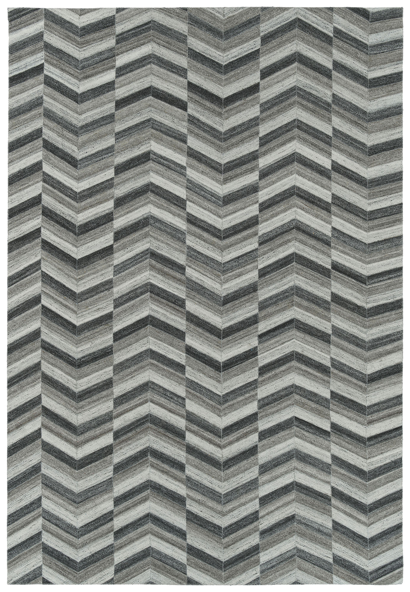 Kaleen Chaps Collection CHP01-38 Charcoal Throw Rug 2' x 3'