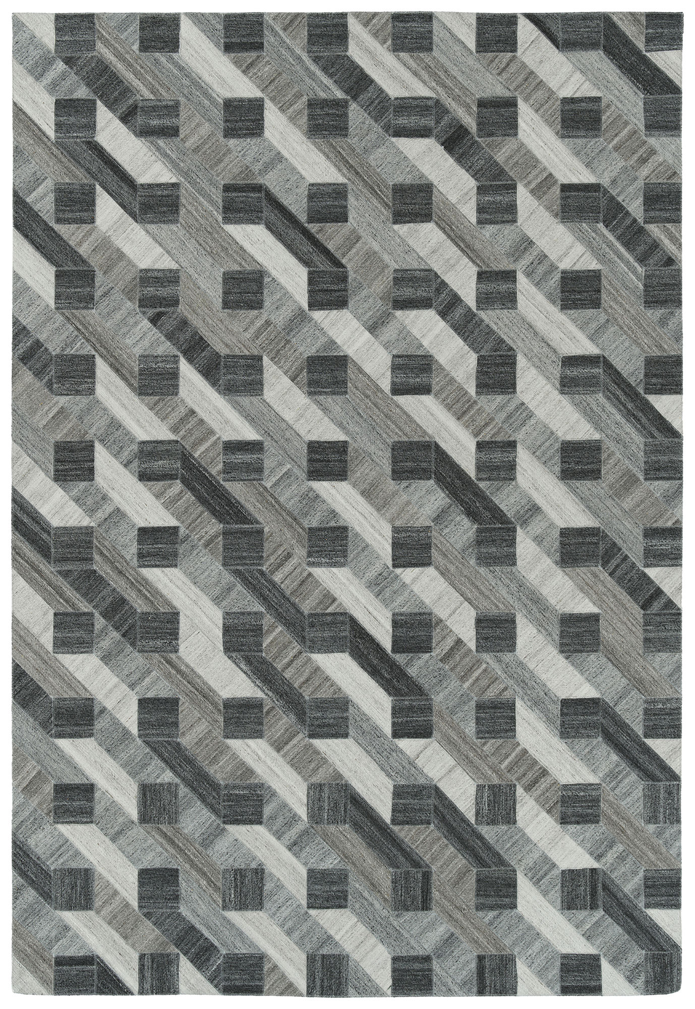 Kaleen Chaps Collection CHP02-38 Charcoal Area Rug 5' x 7'9"