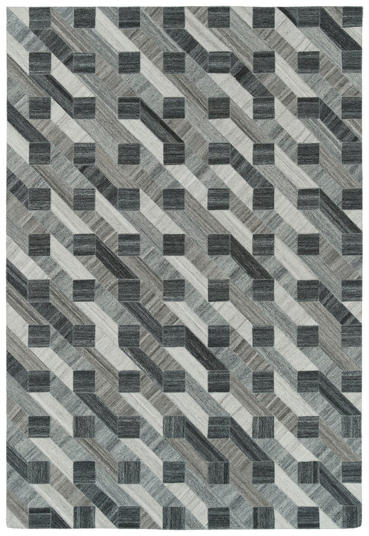 Kaleen Chaps Collection CHP02-38 Charcoal Area Rug 5' x 7'9"