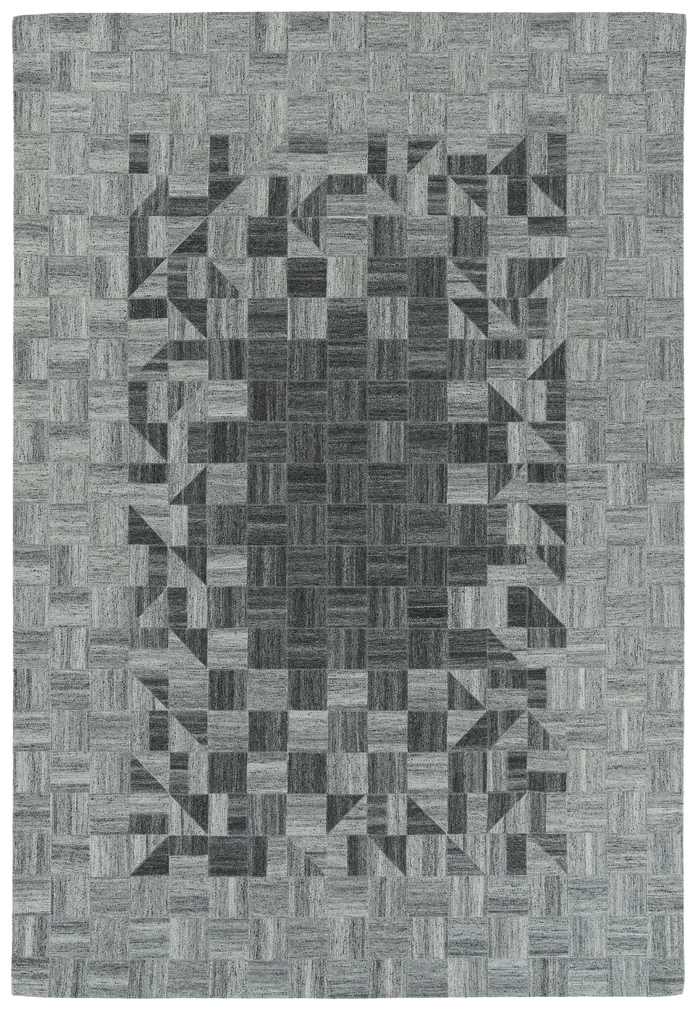 Kaleen Chaps Collection CHP04-75 Grey Throw Rug 2' x 3'
